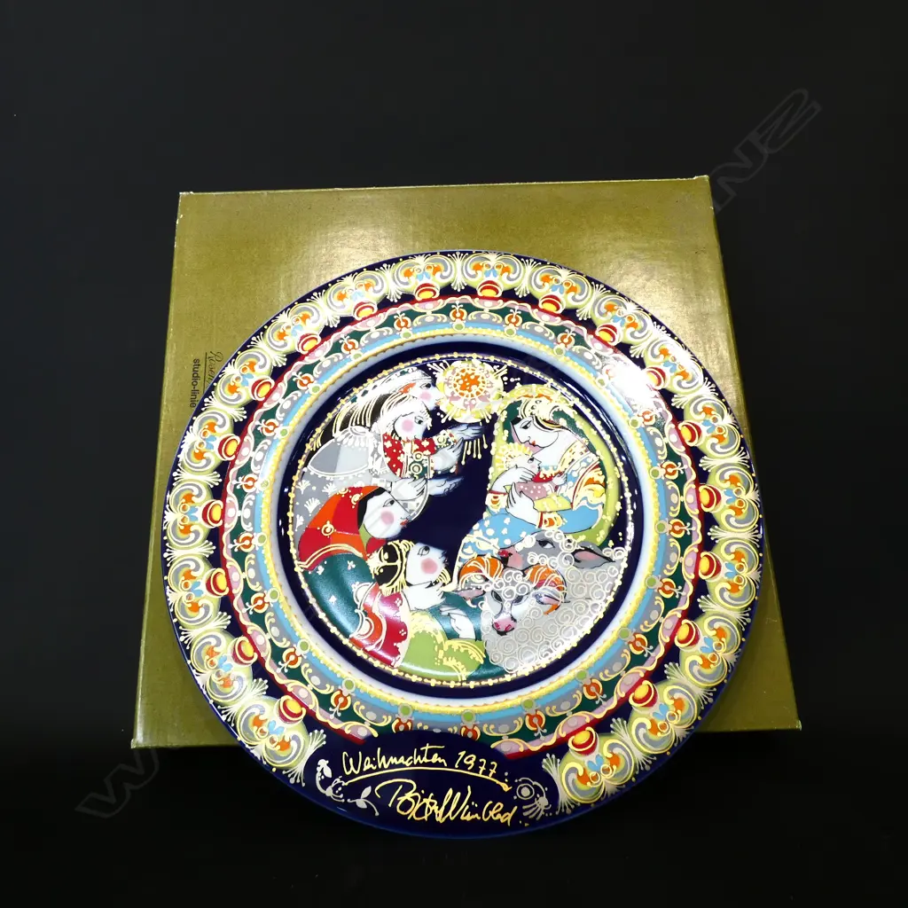 1977 BJORN WIINBLAD ROSENTHAL PLATE (BOXED) Dia.288mm Image 1++