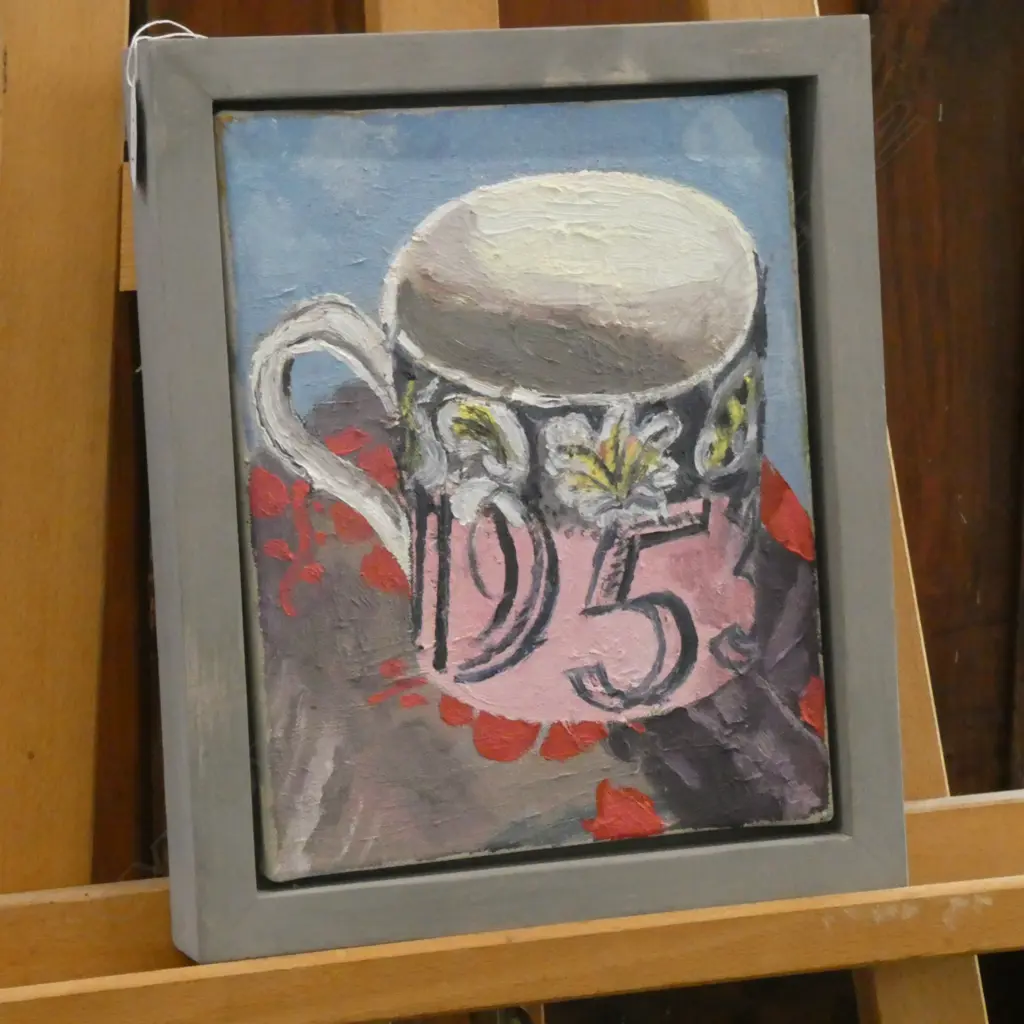 SUSAN WILSON 'RAVILIOUS MUG' OIL ON CANVAS 2010 300 X 250MM  Image 1++