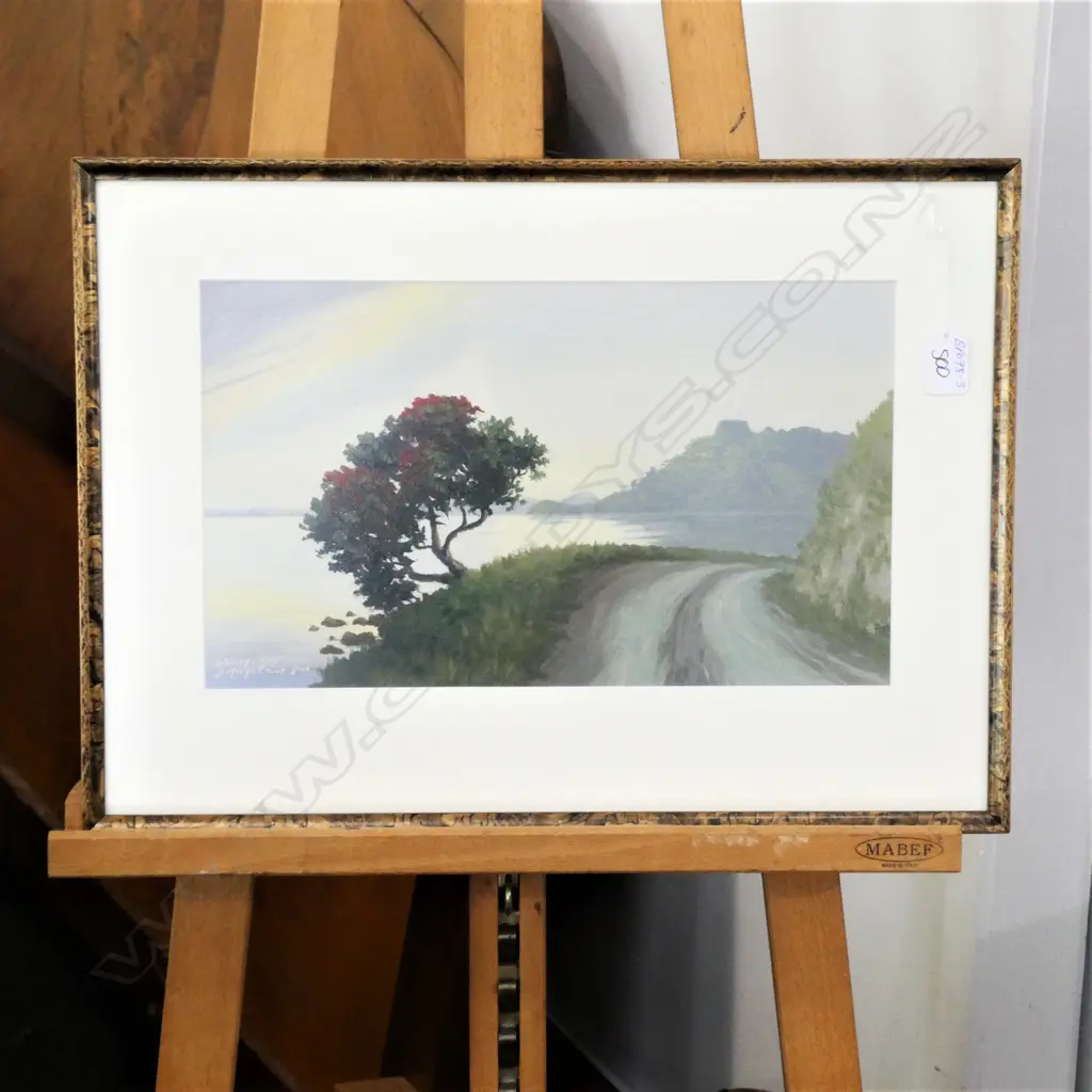J MAYCLAIR JNR OIL COASTAL SCENE 220 X 380mm Image 1++