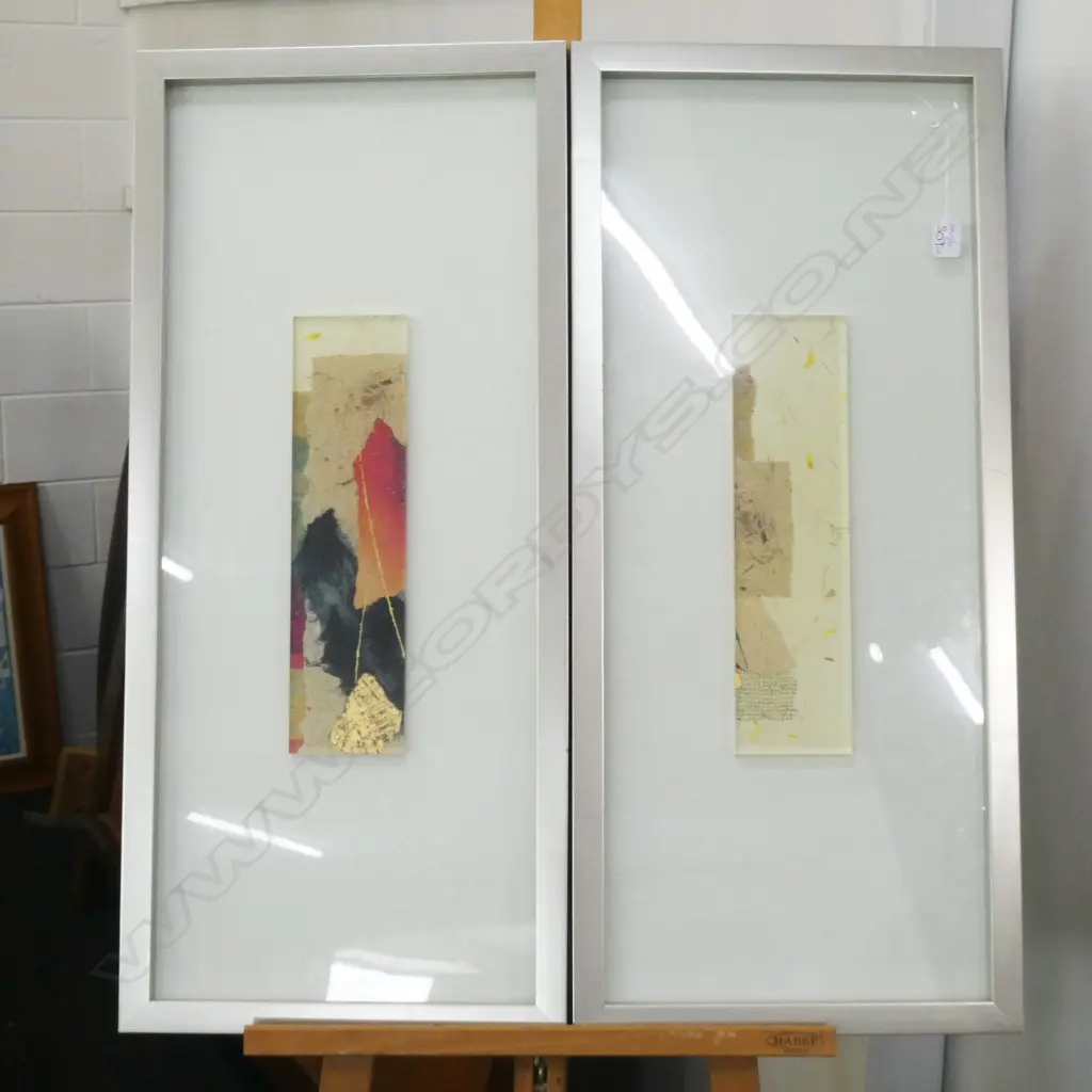 PR OF FRAMED PERSPEX ARTWORKS 850 X 390 MM Image 1++