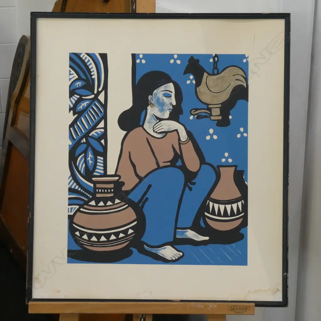 EARLY TOM BURNETT PRINT 11/50 MEXICAN WOMAN 1981 Image 1++