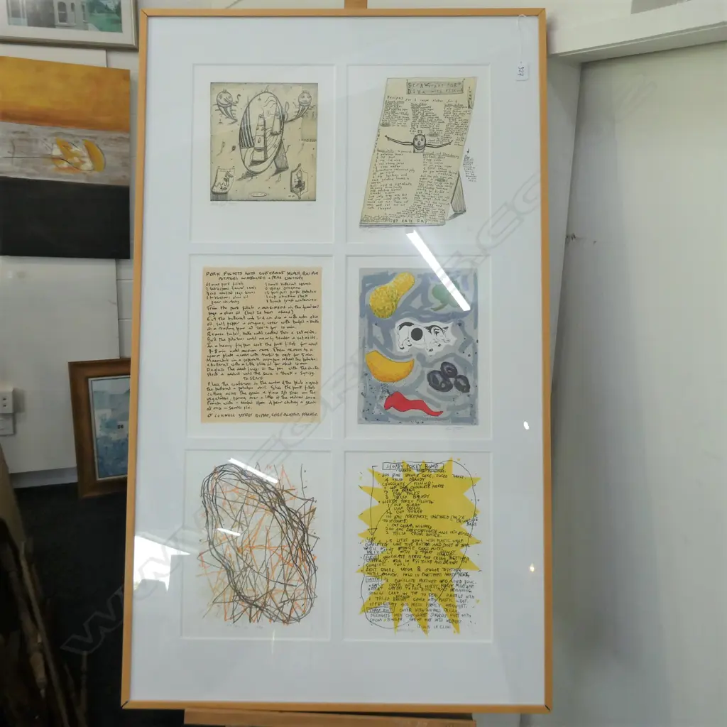 6 X 1998 NZ ARTIST'S LTD ED LITHO'S IN 1 FRAME.... Image 1++