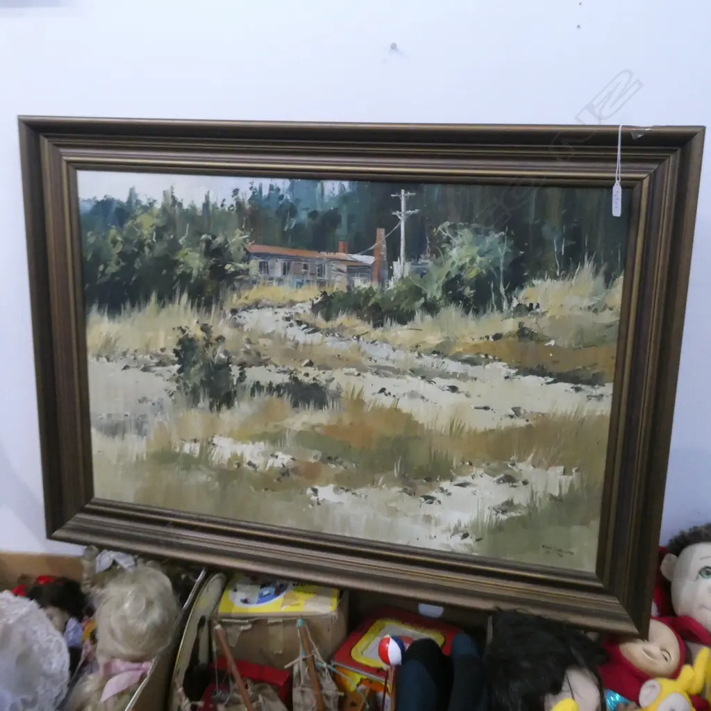 PETER WALLERS OIL ON BOARD NGAROMA MILL 1976 Image 1++