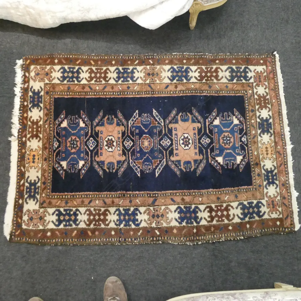 PERSIAN KUGYE RUG, TRADITIONAL COLOURS, 1500 X 1000MM Image 1++