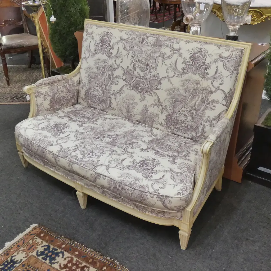 FRENCH STYLE TOILE UPHOLSTERED SOFA Image 1++
