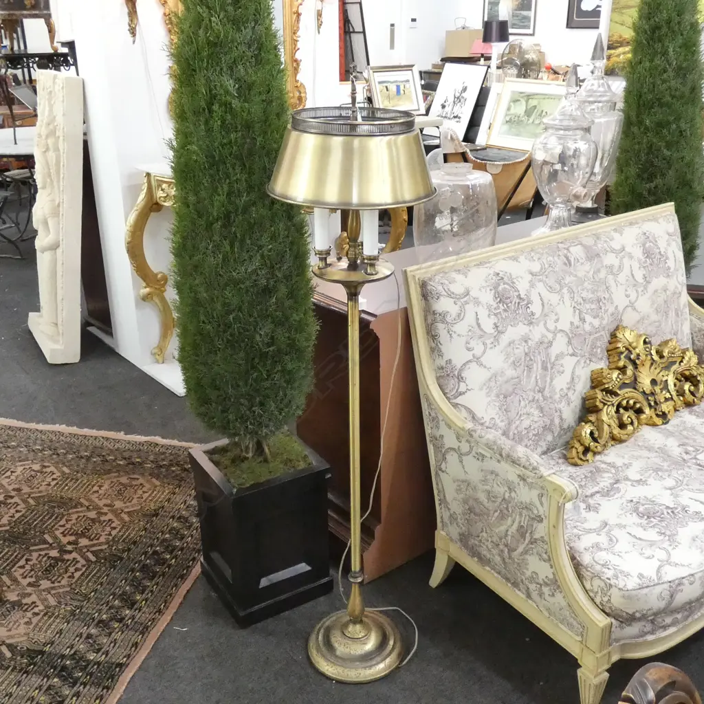 EMPIRE STYLE BRASS STANDARD LAMP H. 1450MM  Image 1++