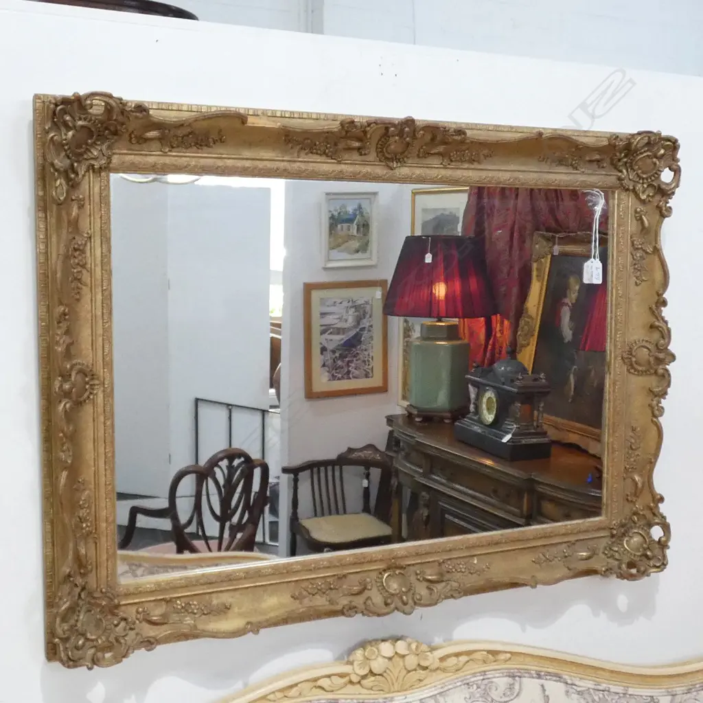 ORNATE FRENCH STYLE MIRROR 930 X 670MM Image 1++