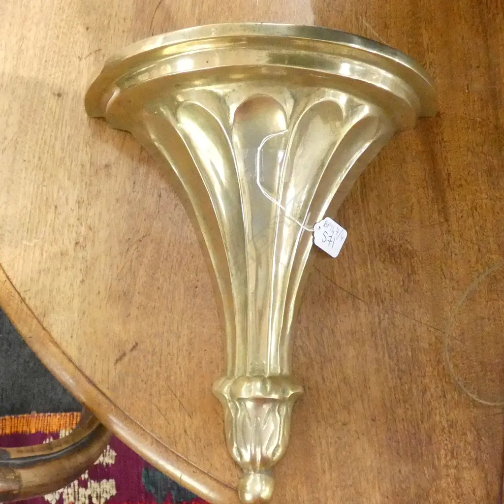 BRASS WALL SHELF H. 315MM Image 1++