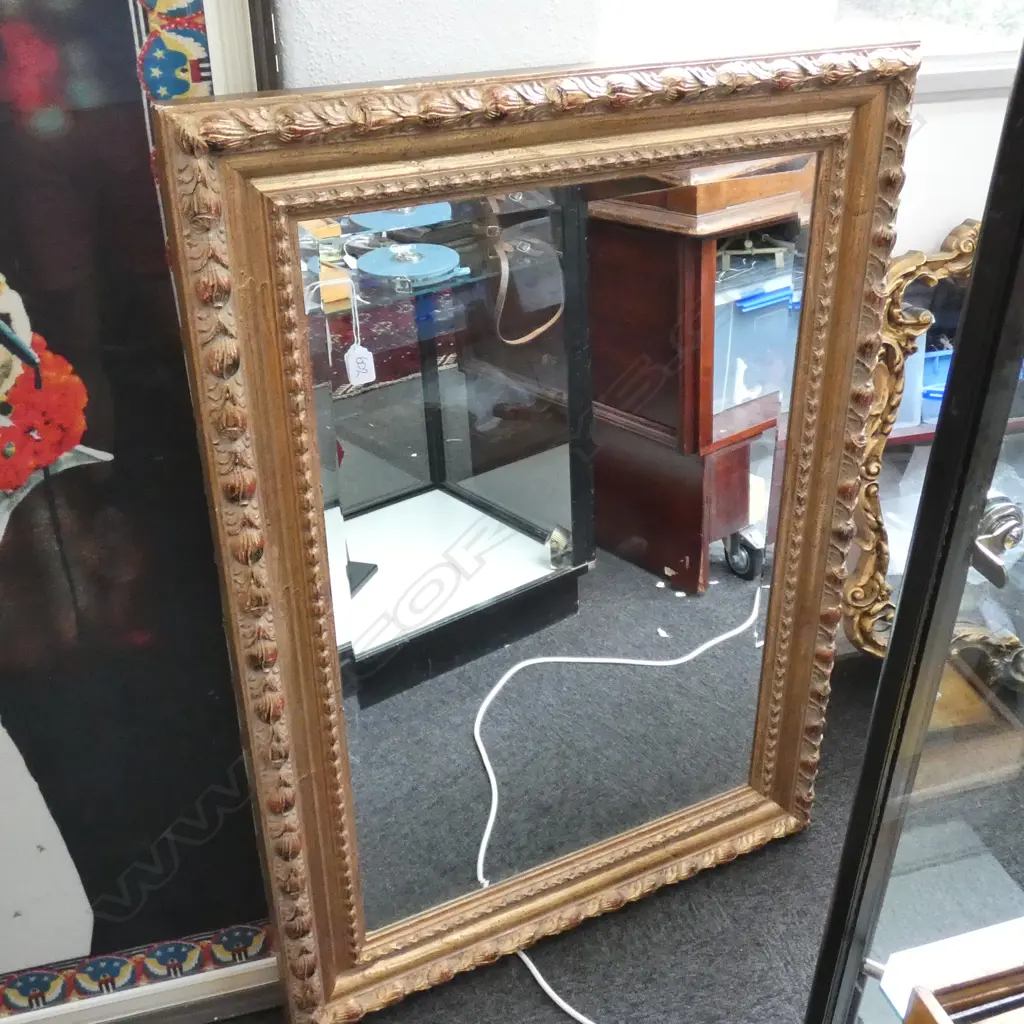 GILT FRAMED MIRROR, 1100MM X 820MM Image 1++