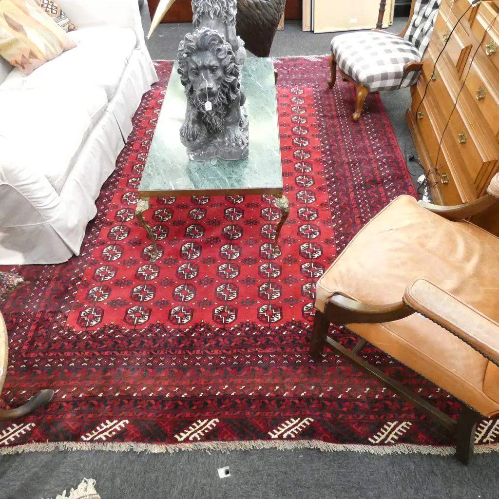 HAND KNOTTED BALUCHI CARPET 3 x 2m Image 1++