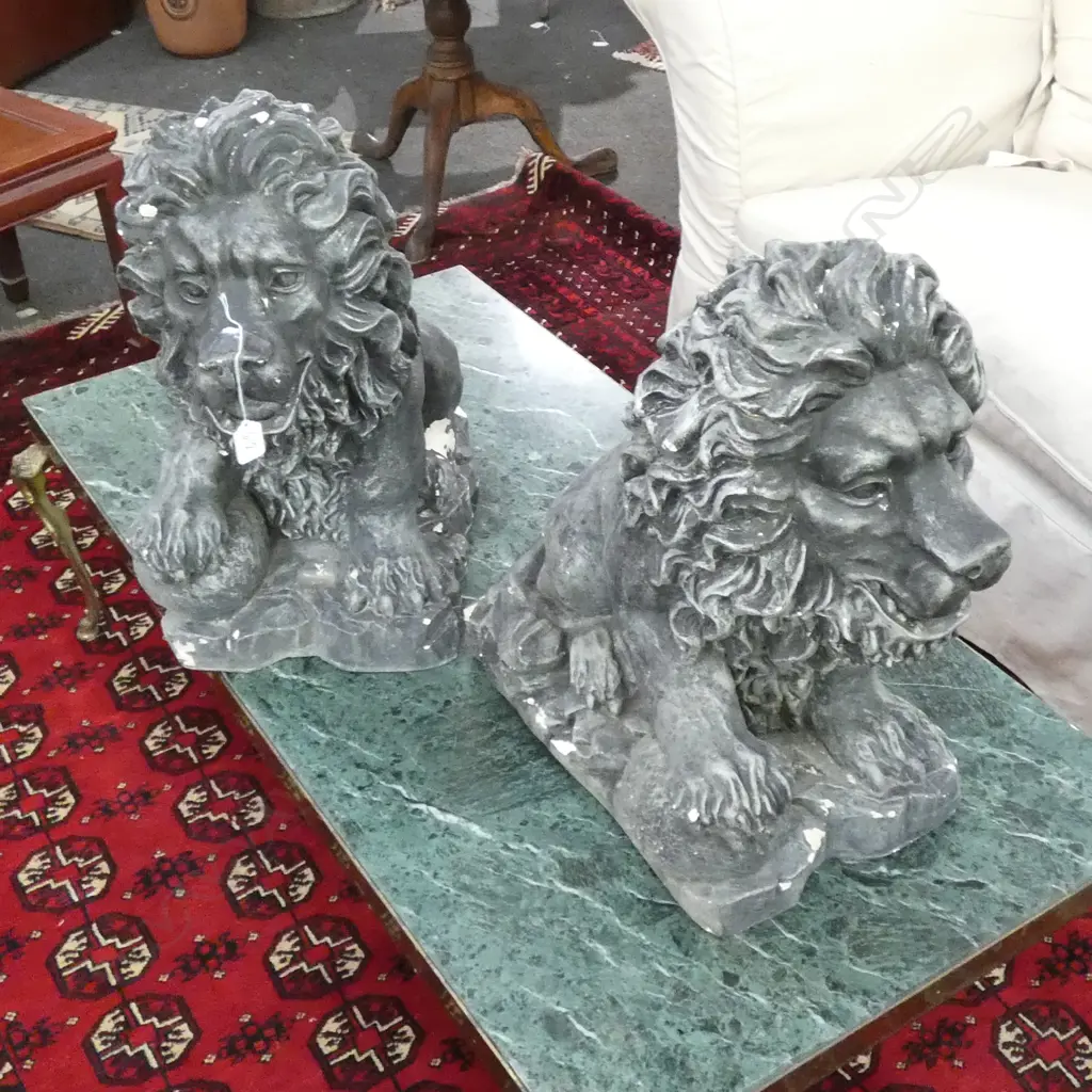PR PLASTER LIONS H. 550MM  Image 1++