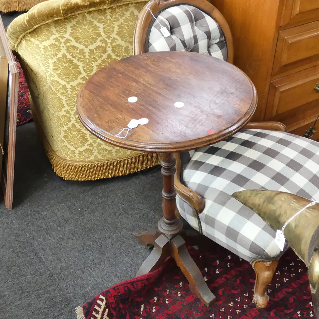 CIRCULAR SIDE TABLE H. 760MM 490MM DIA Image 1++