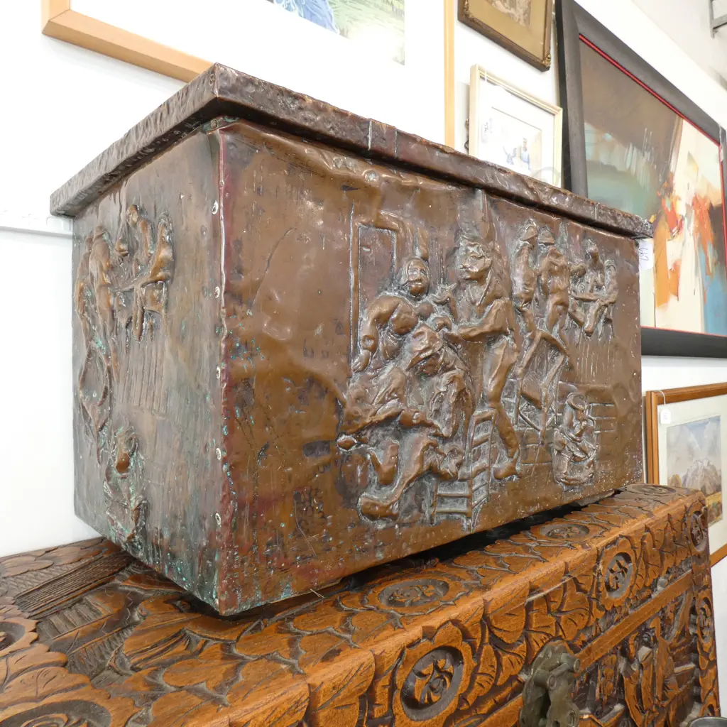 COPPER FIRE BOX 560MM W Image 1++