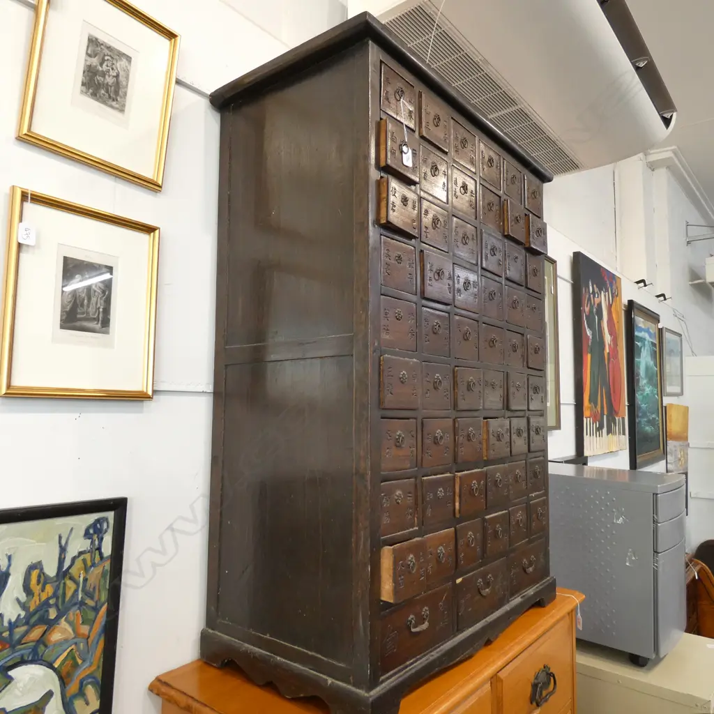 ORIENTAL CABINET WITH MANY DRAWERS 810 X 405 X 1110MM Image 1++