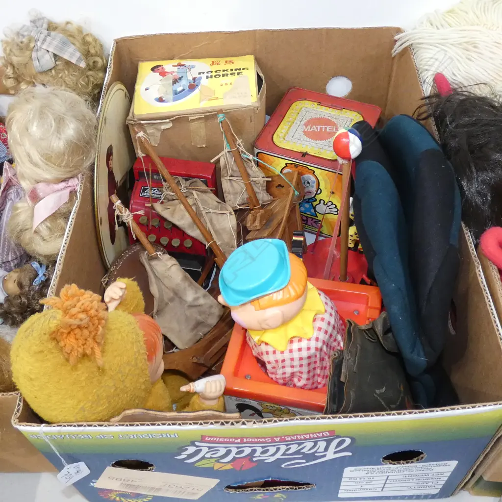 LOT ASST TOYS MATTELL/CHINESE/WOODEN ETC Image 1++