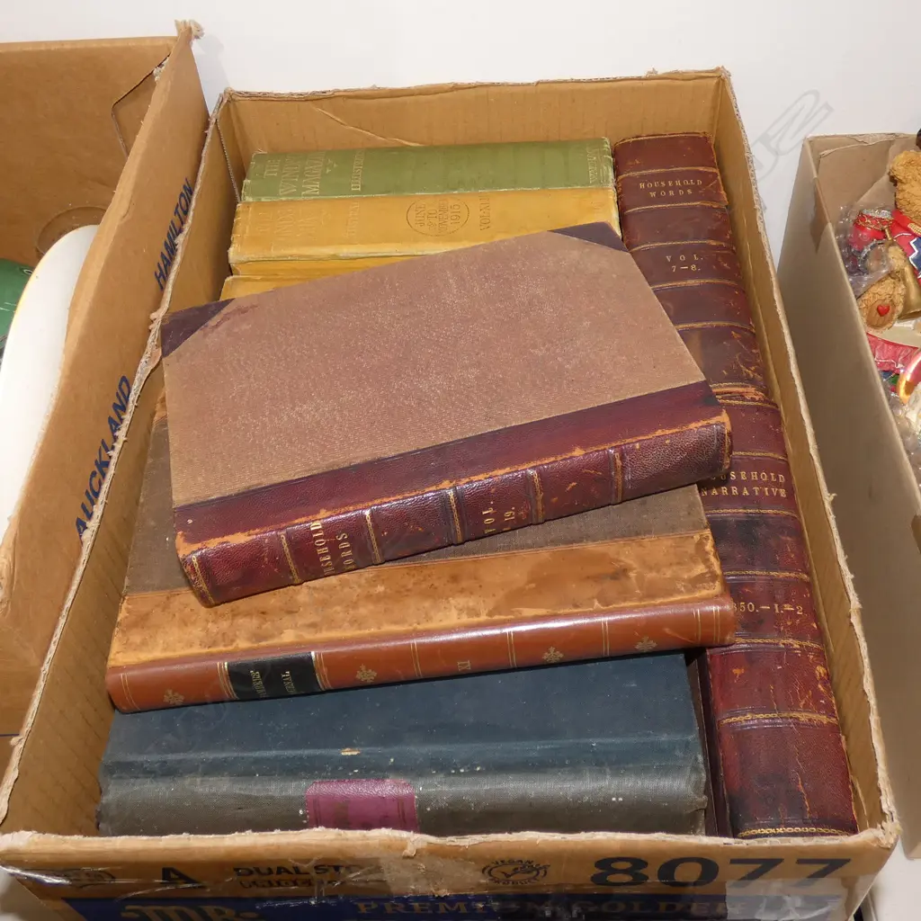 BOX LOT BOUND EDITIONS; WINDSOR MAGAZINES ETC  Image 1++
