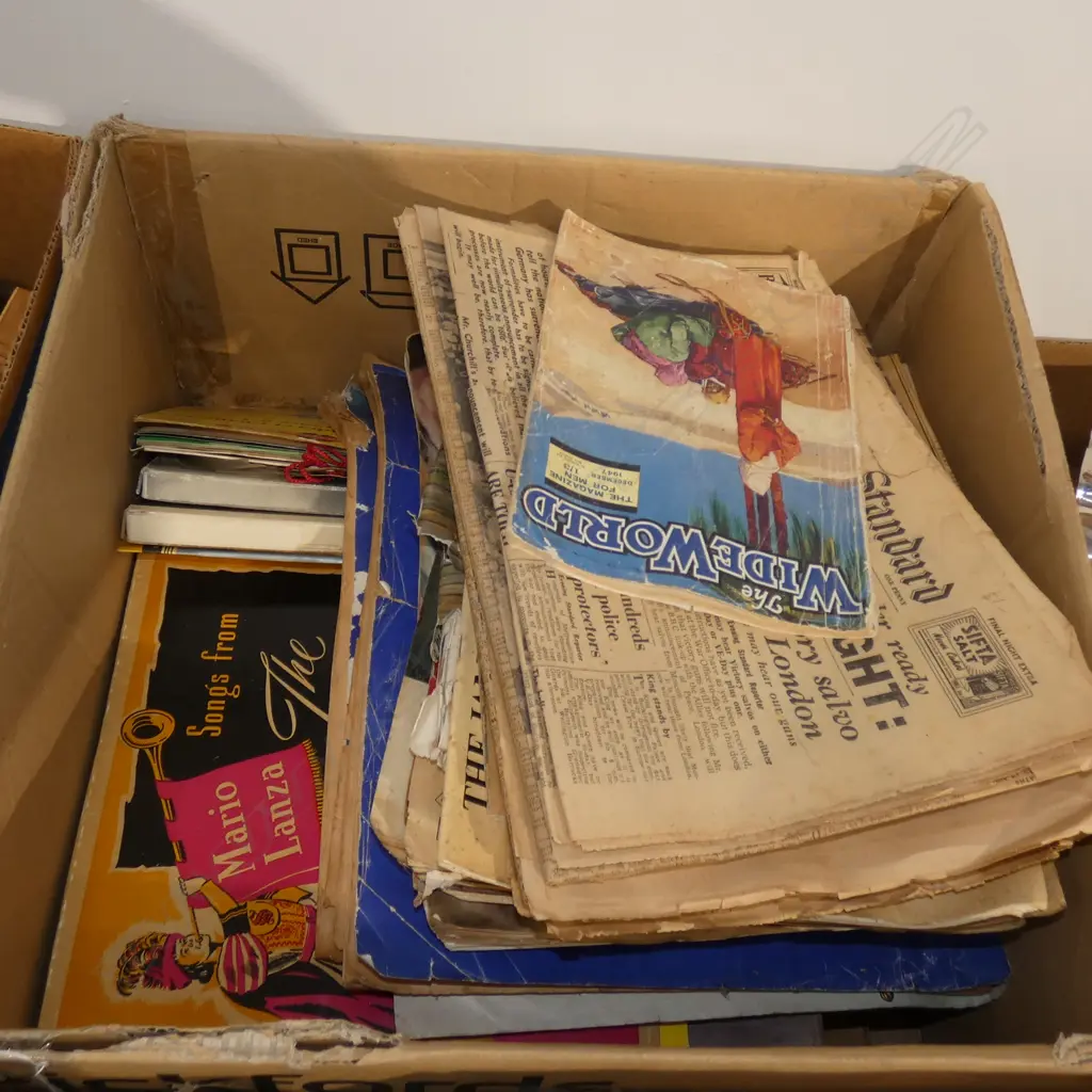 LOT ASST NEWSPAPERS/WEEKLY NEWS ETC Image 1++