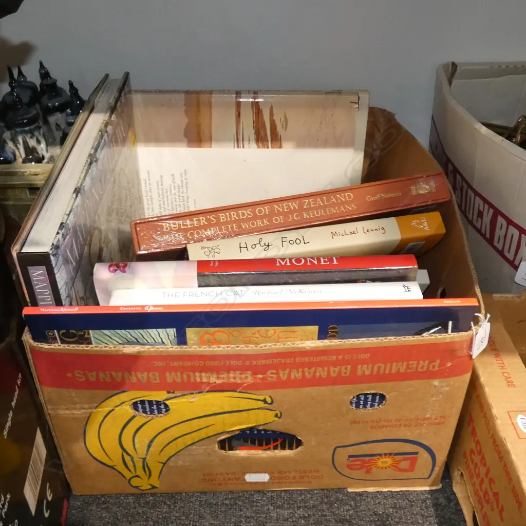 BOX LOT NON FICTION BOOKS INCL. BULLERS BIRDS OF NZ Image 1++