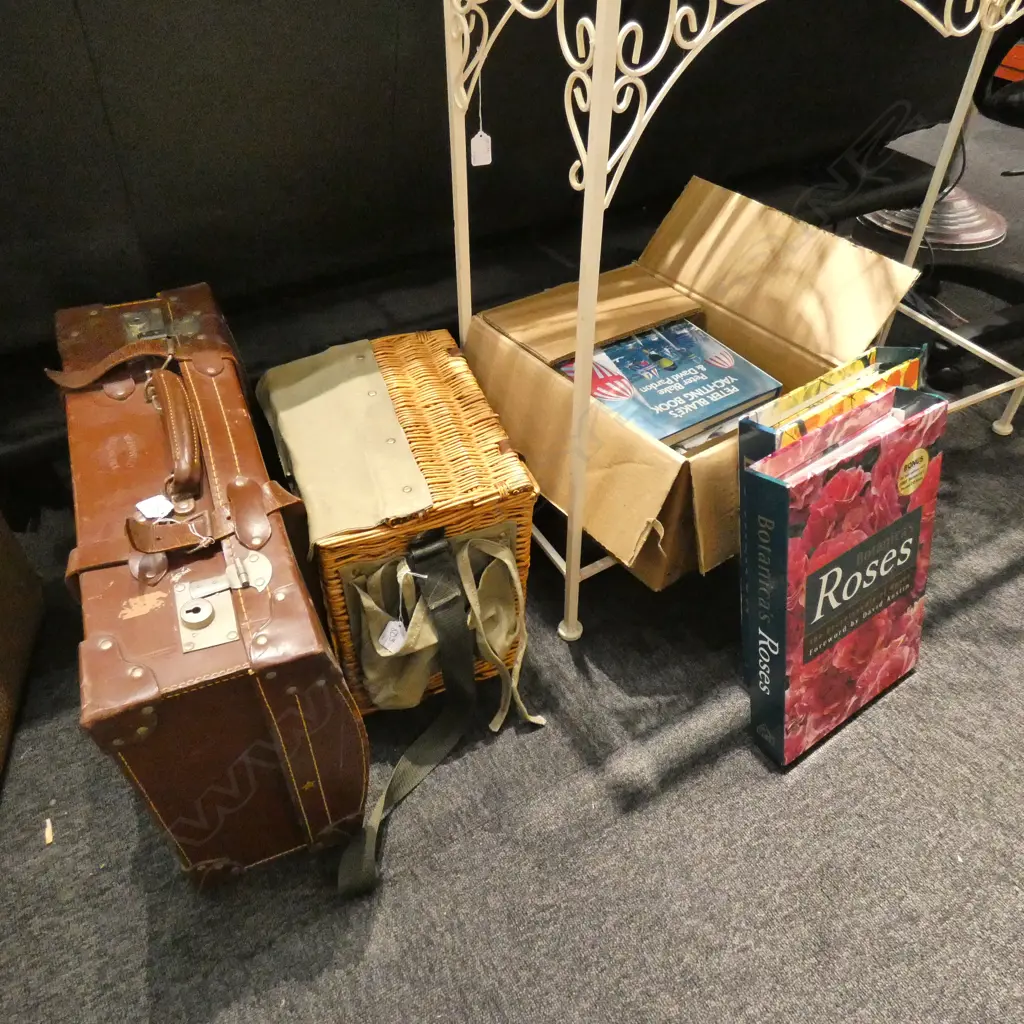 LOT BOOKS,BOTANICA PICNIC HAMPER & SUITCASE Image 1++
