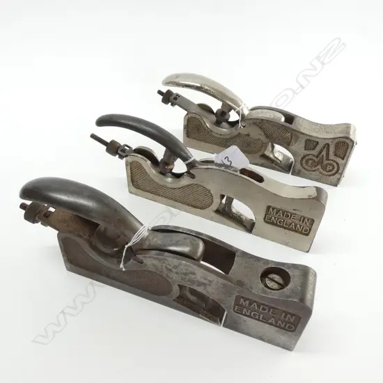 3 ALL METAL SHOULDER PLANES; EDWARD PRESTON, RECORD NO. 042, 073 L.250MM