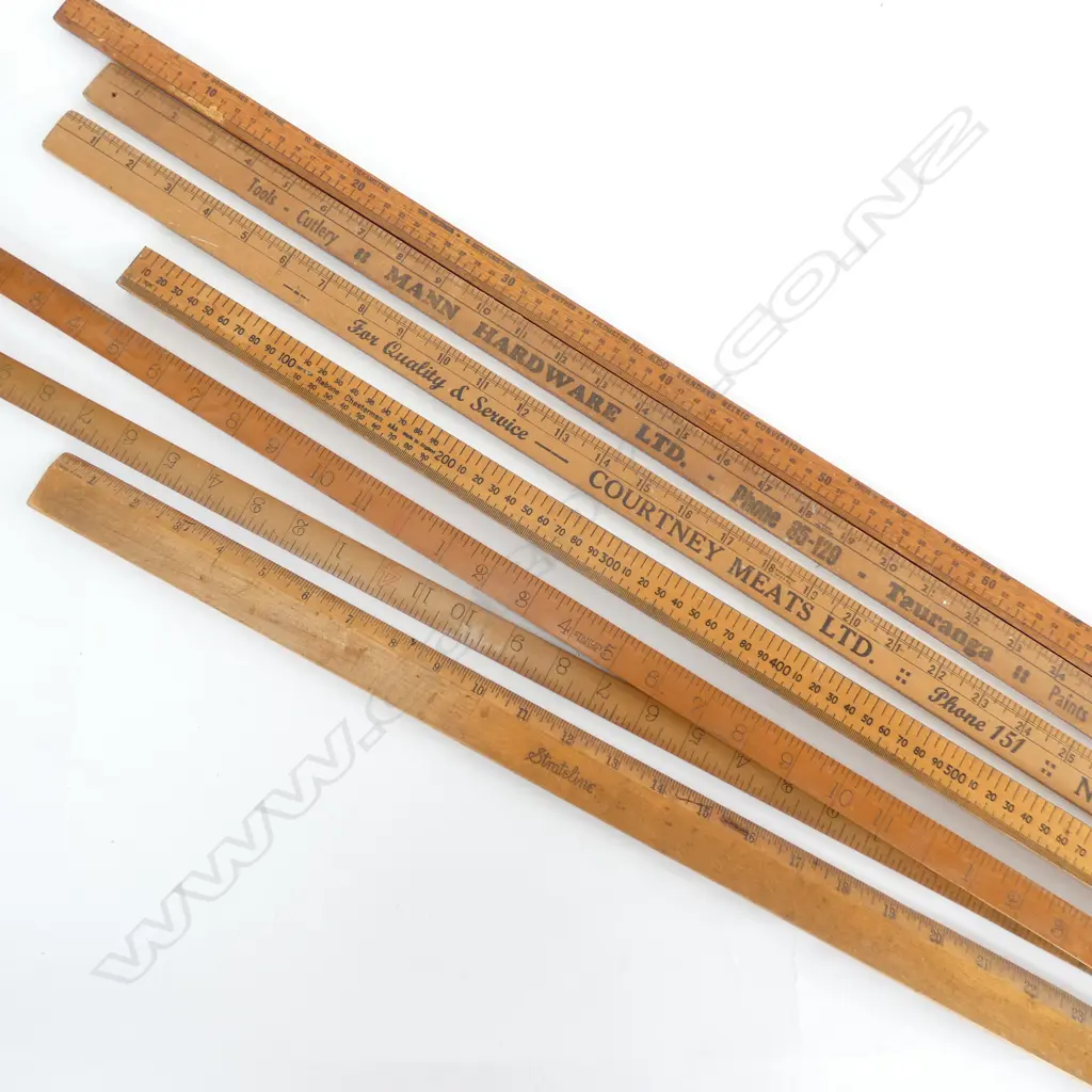 6 RULERS; 2 FOLDING  Image 1++