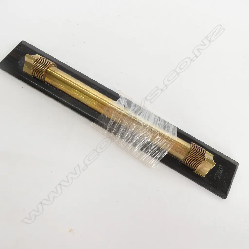 10” BRASS PARALLEL ROLLER RULE Image 1++