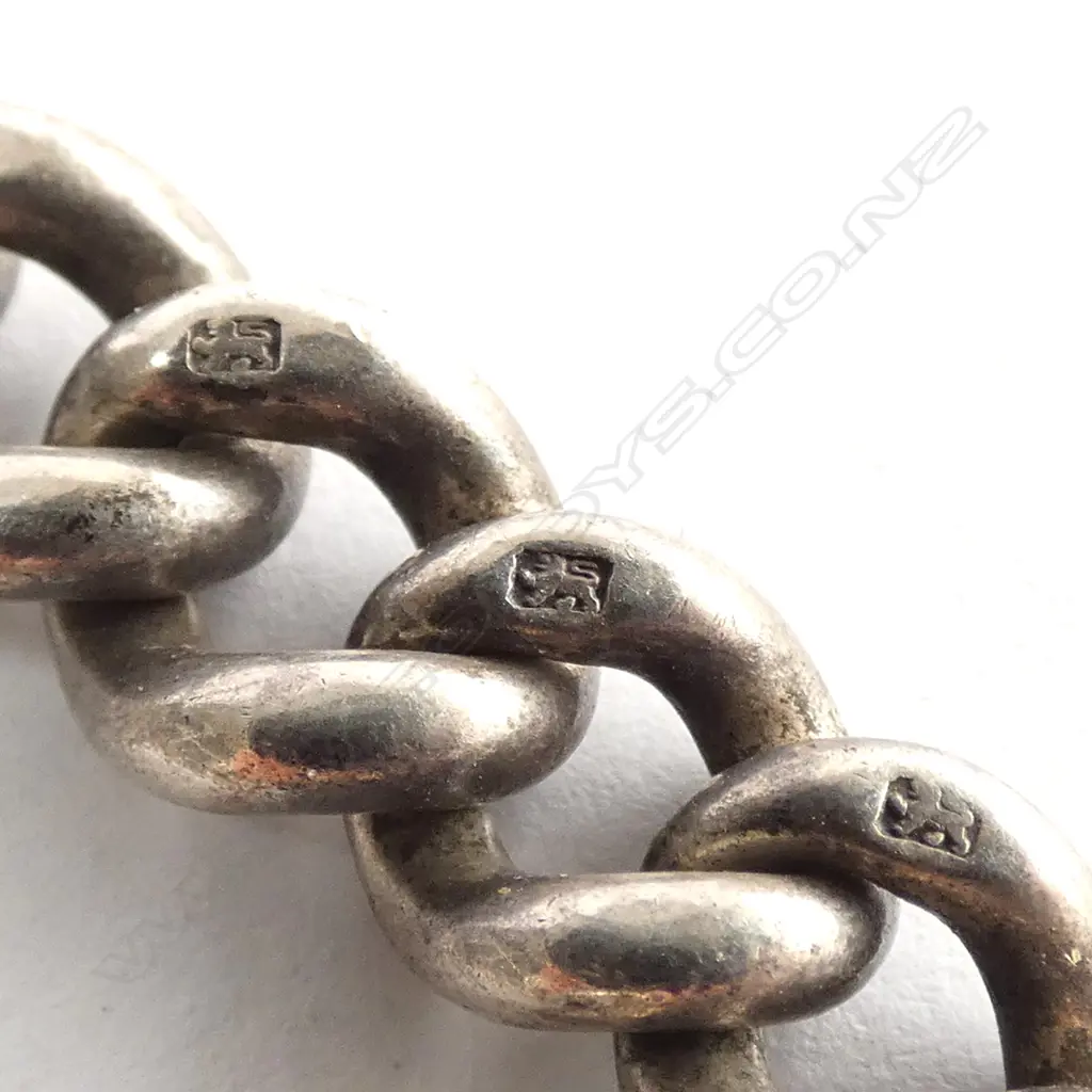 STG SILVER FOB CHAIN WITH T BAR 70 GRAMS Image 1++