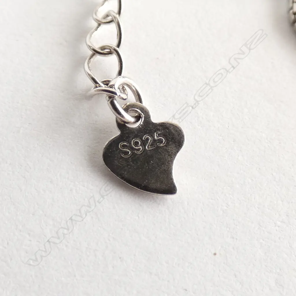 STG SILVER 925 BRACELET (OPAL MAN MADE) ? & CZ BRACELET Image 1++