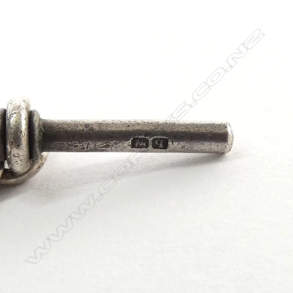 STG SILVER FOB CHAIN WITH T BAR 23 GRAMS Image 1++