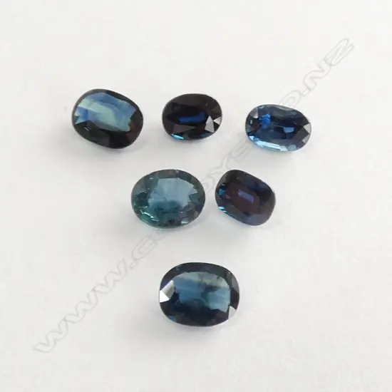 6 OVAL FACETED 4.2 CT SAPPHIRES
