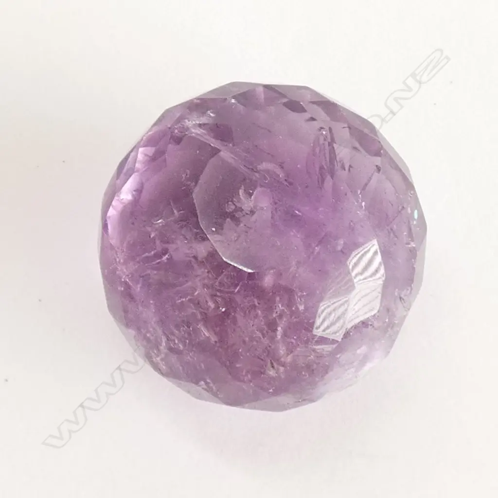 240 CT LARGE FACETED AMETHYST BEAD Image 1++