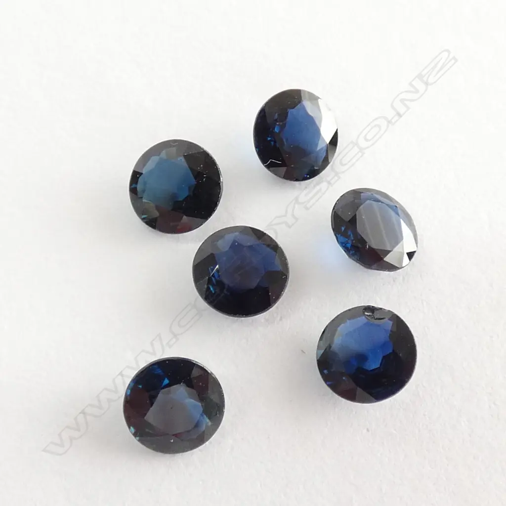6 OVAL FACETED 3.6 CT SAPPHIRES Image 1++