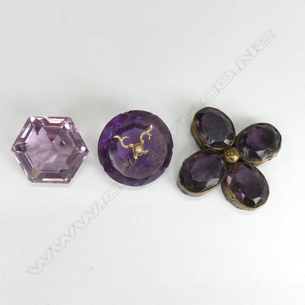 3 AMETHYST JEWELS Image 1++