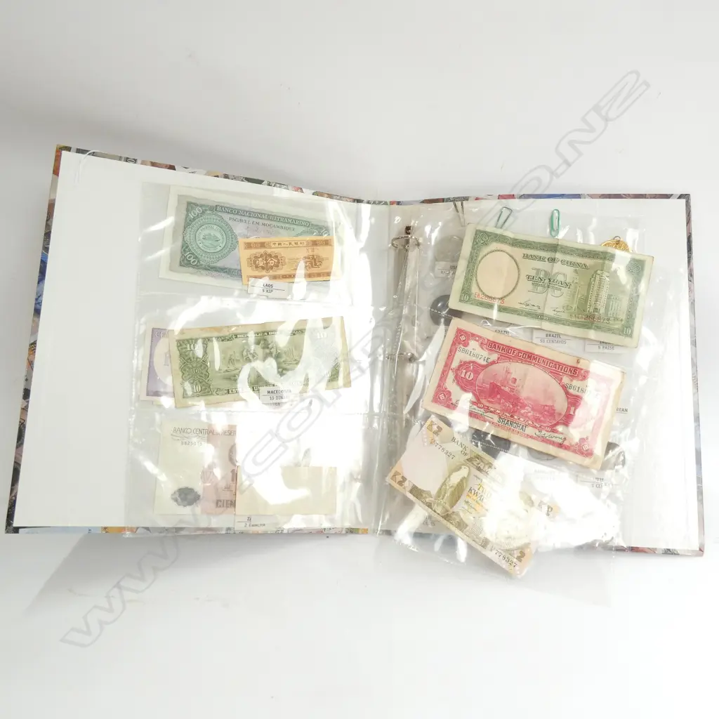 BANKNOTE & COIN COLLECTION IN ALBUM Image 1++