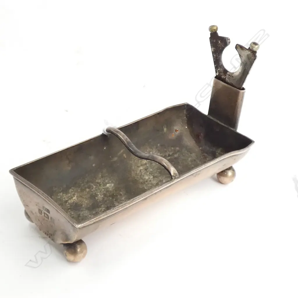 STG SILVER CIGAR CUTTER TROUGH FORM, BIRMINGHAM 1905 25 GRAMS Image 1++