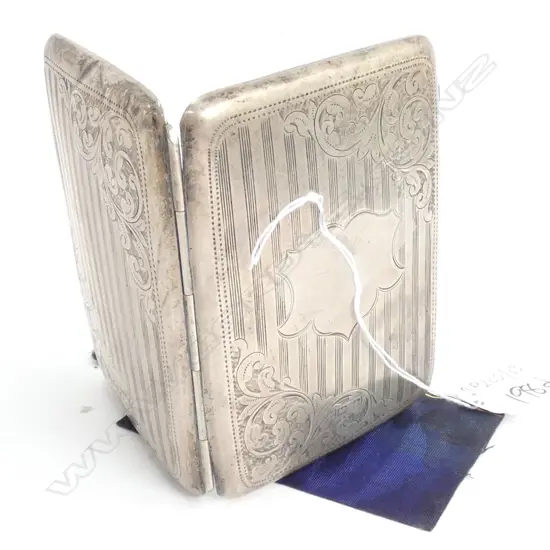 STG SILVER CARD CASE BIRMINGHAM 1910 90 GRAMS TOTAL