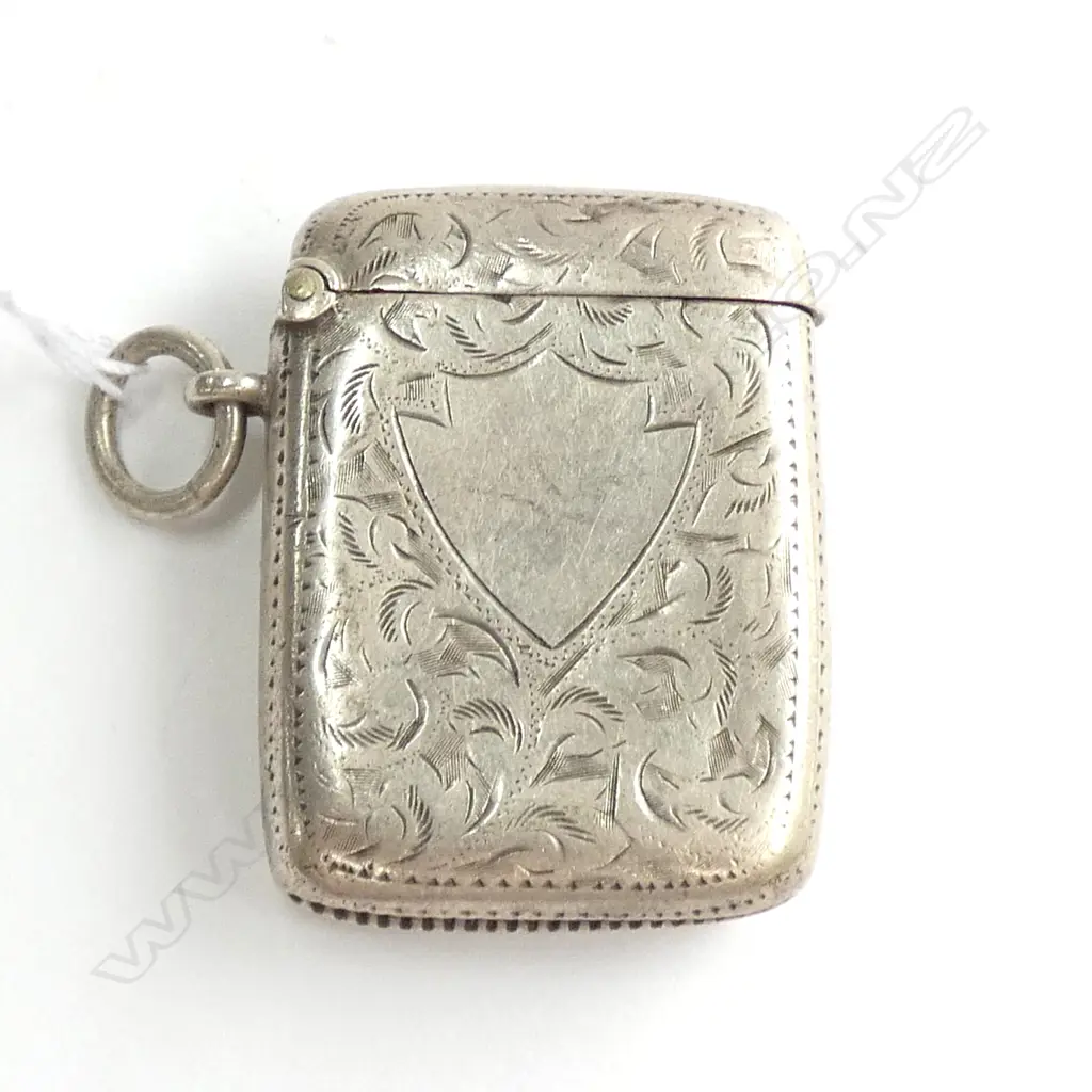 STG SILVER VESTA CASE, BIRMINGHAM 1903 21 GRAMS Image 1++