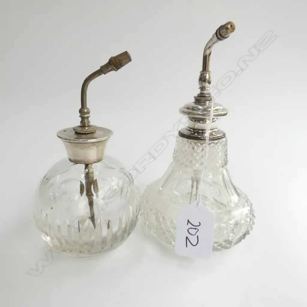 2 STG SILVER PERFUME BOTTLES Image 1++