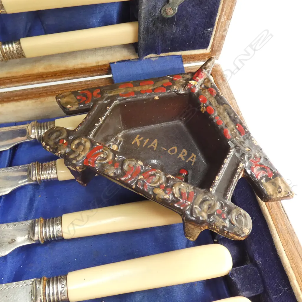 CASED EDW S/PLATE FISH SET Image 1++