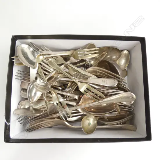COLLECTION OF SILVER PLATED CUTLERY (SOME MARKED 'S')