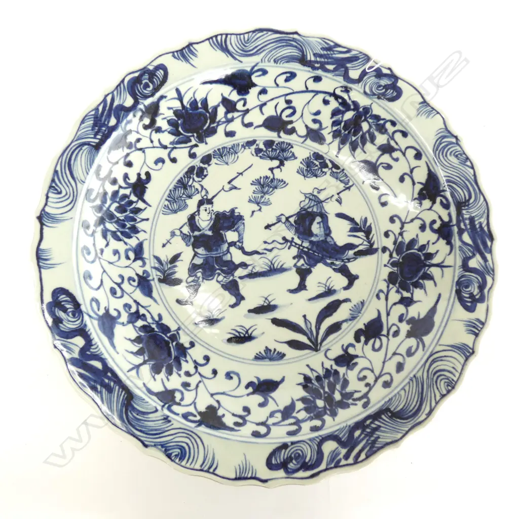 LGE B&W CHINESE CHARGER FISH & FLORAL Dia.455mm Image 1++