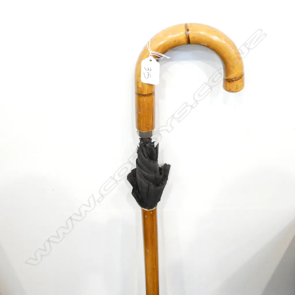 WALKING STICK CONCEALED UMBRELLA L. 900MM Image 1++