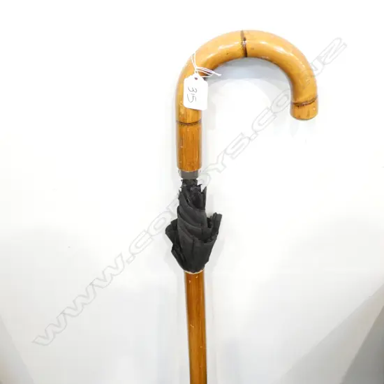 WALKING STICK CONCEALED UMBRELLA L. 900MM