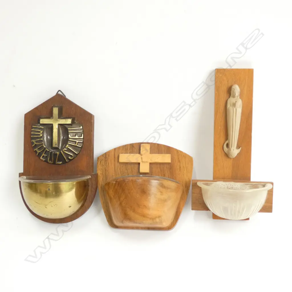 3 WOODEN HOLY FONTS Image 1++