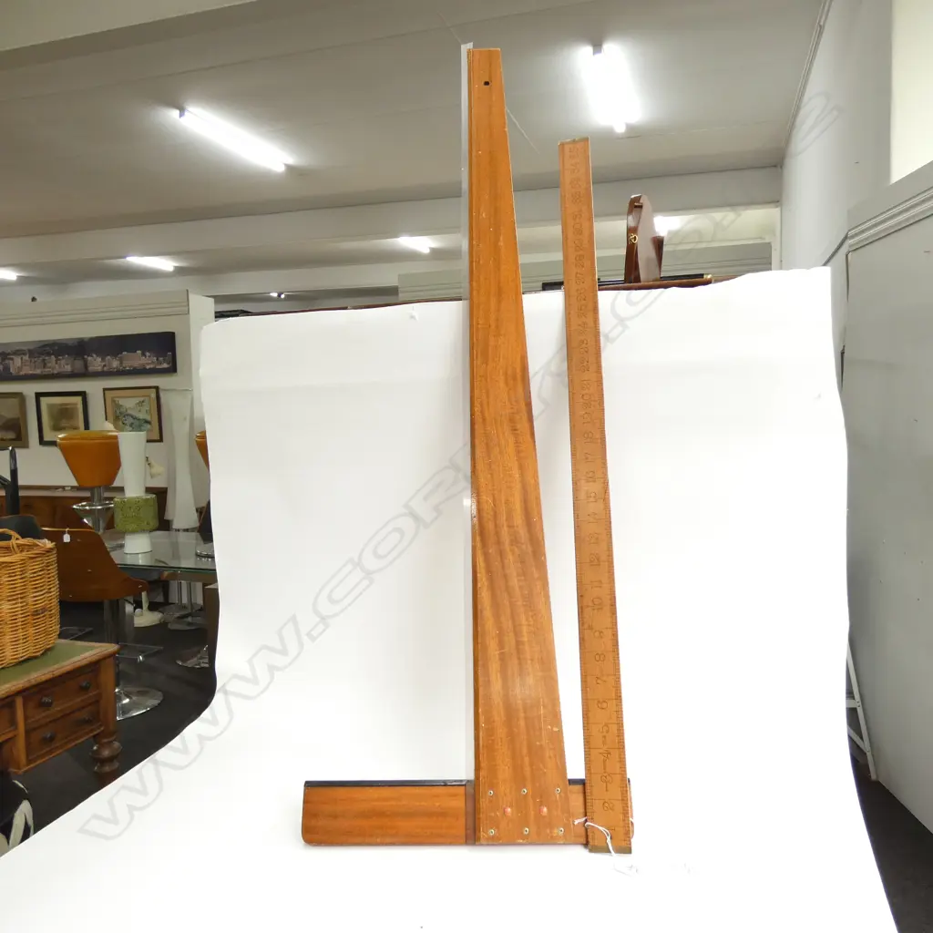 T SQUARE AND RABONE 36 INCH RULER Image 1++