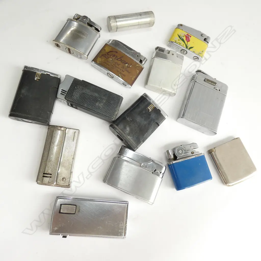 14 VINTAGE LIGHTERS; RONSON ETC Image 1++