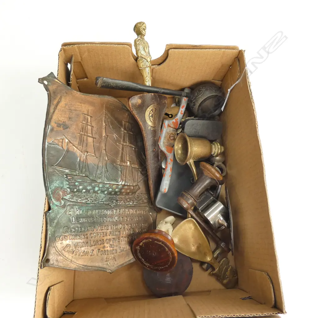 ASSORTED BOY SCOUTS WHISTLES, PIPE, A PLAQUE, LETTER OPENER ETC  Image 1++