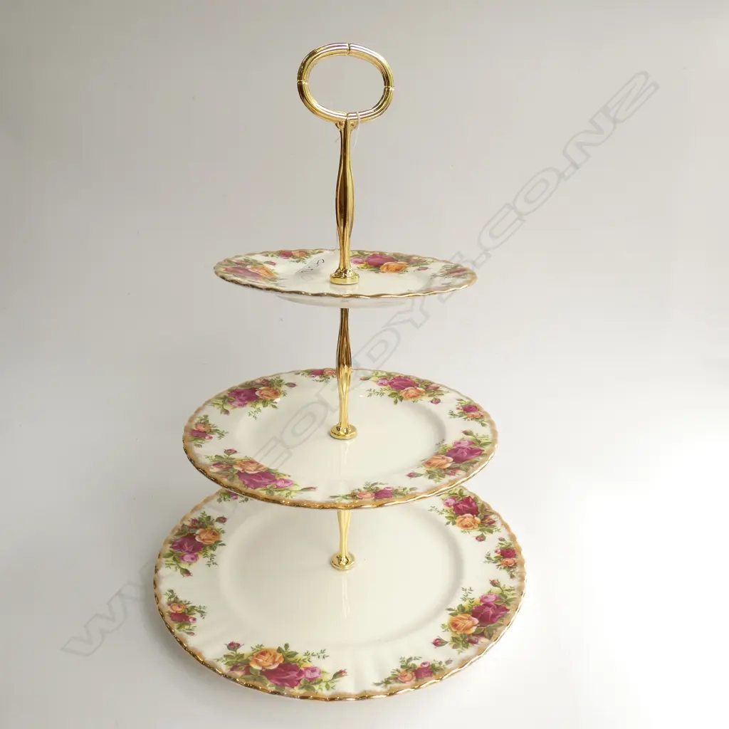 ROYAL ALBERT OCR 3 TIER CAKE STAND Image 1++