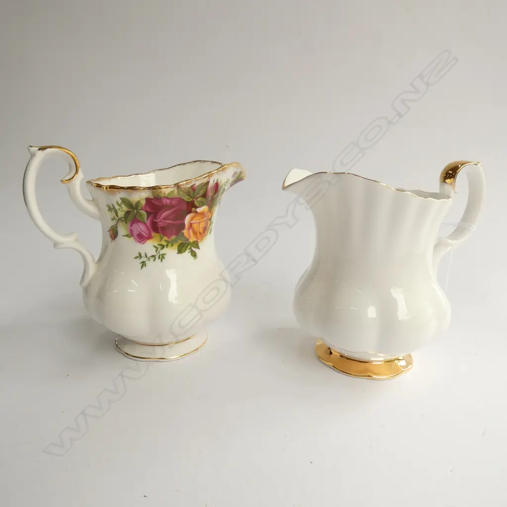 ROYAL ALBERT MILK JUGS; OCR & VAL DOR Image 1++