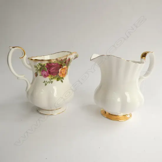 ROYAL ALBERT MILK JUGS; OCR & VAL DOR